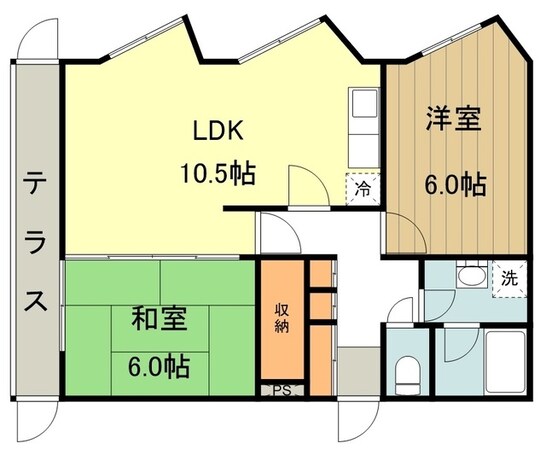 クレストハイツの物件間取画像